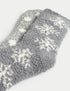 Marks & Spencer "2pk Cosy Snowflake Fluffy Socks"